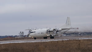 Авиаторы Белой Церкви обеспечили успешный вылет самолета Ан-12