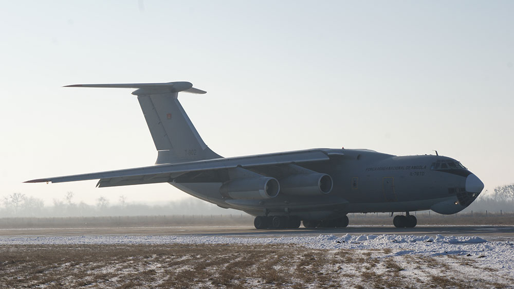 Angolan Il-76 undergoing refurbishment in Ukraine