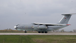 Ангольский самолет Ил-76 после техобслуживания в Белой Церкви вернулся на Африканский континент